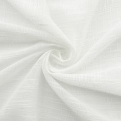 110" Gilford Faux Linen Fabric Linen White, by the yard