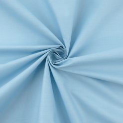 90" Wide Muslin Fabric Dyed Light Blue, by the yard