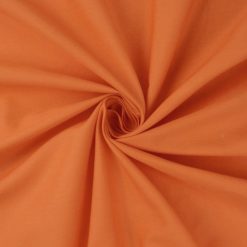 90" Wide Muslin Fabric Dyed Orange, by the yard