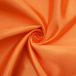 Jubilant Bridal Satin Fabric Orange, by the yard