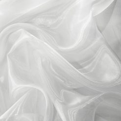 Wholesale Mirror Organza Fabric White 100 yard roll