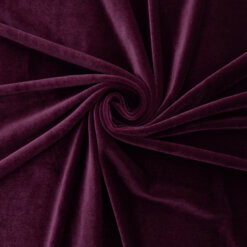 Wholesale Stretch Spandex Velvet Fabric Eggplant 62 yard roll