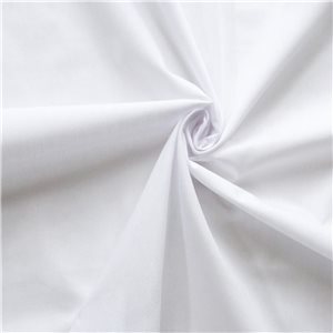 Wholesale 45" 100% Cotton Broadcloth Fabric White 25 yard bolt