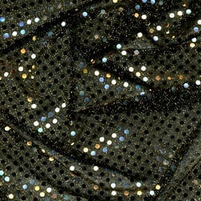 Wholesale Stretch 3mm Dot Fabric Black/Gold 1,000 Yard Case