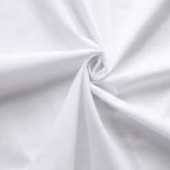 45" Cotton Muslin Fabric Dyed White, by the yard
