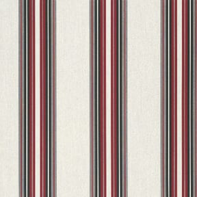 Sunbrella 46" Stripe 4798 Burgundy/Black/White, by the yard