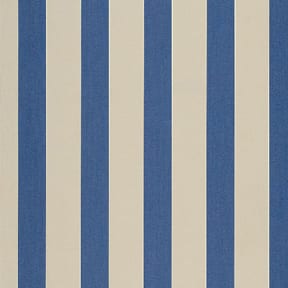 Sunbrella 46" Stripe 4921 Block Mediterranean/Canvas, by the yard