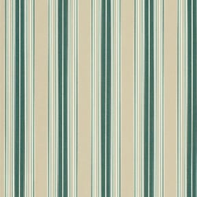 Sunbrella 46" Stripe 4932 Forest Green/Beige/Natural, by the yard