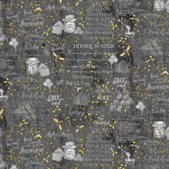 Timeless Treasures Fabric Bee Hive Rules & Quotes CD2389 Grey 15 yard bolt