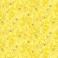 Timeless Treasures Fabric Vintage Bee on Honeycomb CD2392 Yellow 15 yard bolt