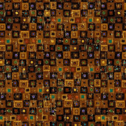 Timeless Treasures Fabric Abstract Bejeweled Cleo CM1884 Brown 15 yard bolt
