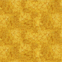 Timeless Treasures Fabric Swirls Bejeweled Cleo CM1885 Gold 15 yard bolt
