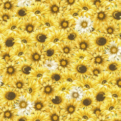 Timeless Treasures Fabric Sunflowers & Daisy CD2398 Yellow 15 yard bolt