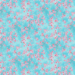 Timeless Treasures Fabric Cherry Blossom Fleur CD2587 Blue 15 yard bolt
