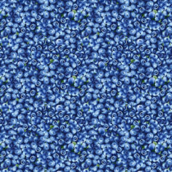 Timeless Treasures Fabric Blueberry Delight Fruit CD1748 Blue 15 yard bolt