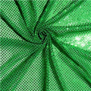 SALE Luxe Stretch Confetti Sequin Dot Fabric Kelly, by the yard