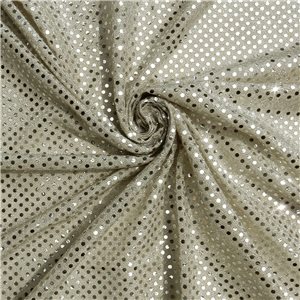 Luxe Stretch Confetti Sequin Dot Fabric Linen 25 yard bolt