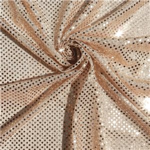 SALE Luxe Stretch Confetti Sequin Dot Fabric Melon, by the yard