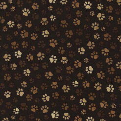 Timeless Treasures Fabric Dog Paw Print C1846 Mud 15 yard bolt