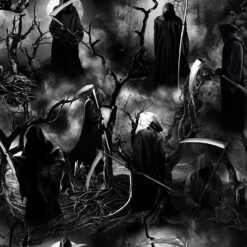 Timeless Treasures Fabric Grim Reaper In The Woods Wicked CD2762 Reaper 15 yard bolt