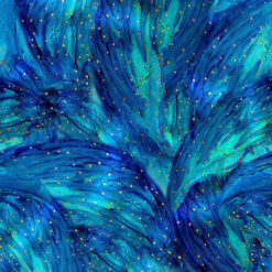 108" Wide Cotton Print Fabric XFairy CD1843 Turquoise 18 yard bolt