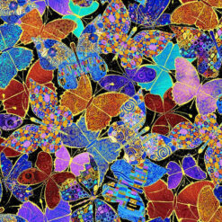 108" Wide Cotton Print Fabric XFlora CD2602 Multi 18 yard bolt