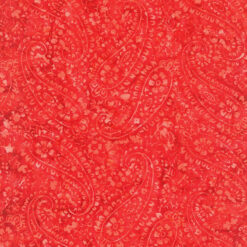 108″ Wide Cotton Batik Fabric XTonga B2329 Red 12 yard bolt