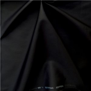 Alexandria Egyptian Cotton Fabric Black, by the yard