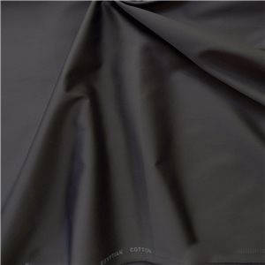 Alexandria Egyptian Cotton Fabric Charcoal, by the yard