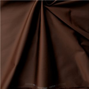Alexandria Egyptian Cotton Fabric Chocolate, by the yard