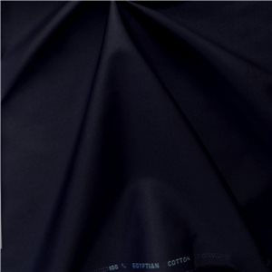 Alexandria Egyptian Cotton Fabric Navy Blue, by the yard