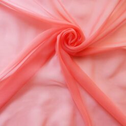 Wholesale Chiffon Fabric Coral 100 yard roll