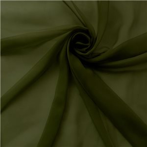 Wholesale Fire Retardant Chiffon Fabric Olive 100 yard roll