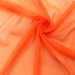 Wholesale Chiffon Fabric Orange 100 yard roll