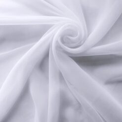 5 yard pre-cut – Sale Chiffon Fabric White