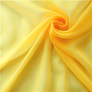 Wholesale Chiffon Fabric Yellow 100 yard roll