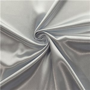 Wholesale Crepe Back Satin Fabric Silver 75 yard roll