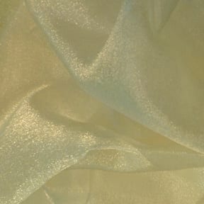 Crystal Sparkle Organza Fabric Champagne 50 yard roll