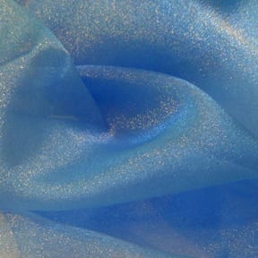 Crystal Sparkle Organza Fabric, Cornflower Blue 50 yard roll