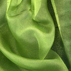 Crystal Sparkle Organza Fabric Lime Green 50 yard roll