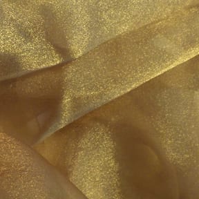 Crystal Sparkle Organza Fabric, Bronze 50 yard roll