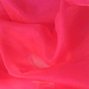 Crystal Sparkle Organza Fabric Neon Fuschia 50 yard roll