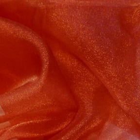 Crystal Sparkle Organza Fabric Rust 50 yard roll