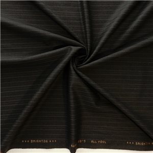 English Super 120's Merino Wool Fabric 42 Bankers Gray, by the yard