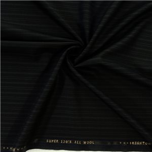 English Super 120's Merino Wool Fabric 48 Midnight, by the yard