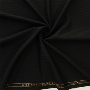 English Super 120's Merino Wool Fabric 50 Midnight, by the yard