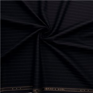 English Super 120's Merino Wool Fabric 68 Navy Blue, by the yard