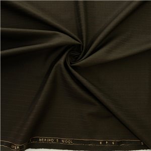 English Super 120's Merino Wool Fabric 78 Dark Olive, by the yard