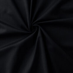Ferrara Stretch Cotton Sateen Fabric Black by the yard
