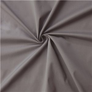 Ferrara Stretch Cotton Sateen Fabric Gray, by the yard